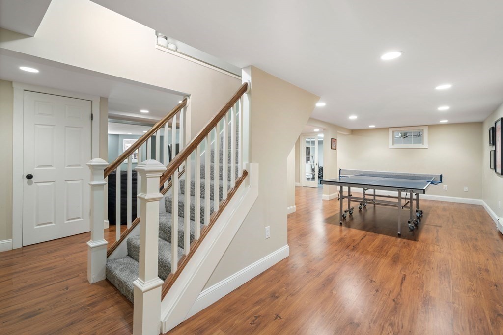 5 Deerfield Road Sherborn, MA 01770 - Photo 35 of 42 a view of kitchen and dining room with wooden floor