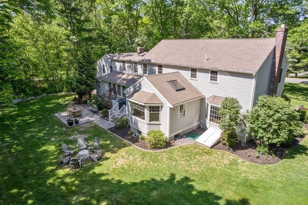 5 Deerfield Road Sherborn, MA 01770 - Photo 41 of 42 an aerial view of a house