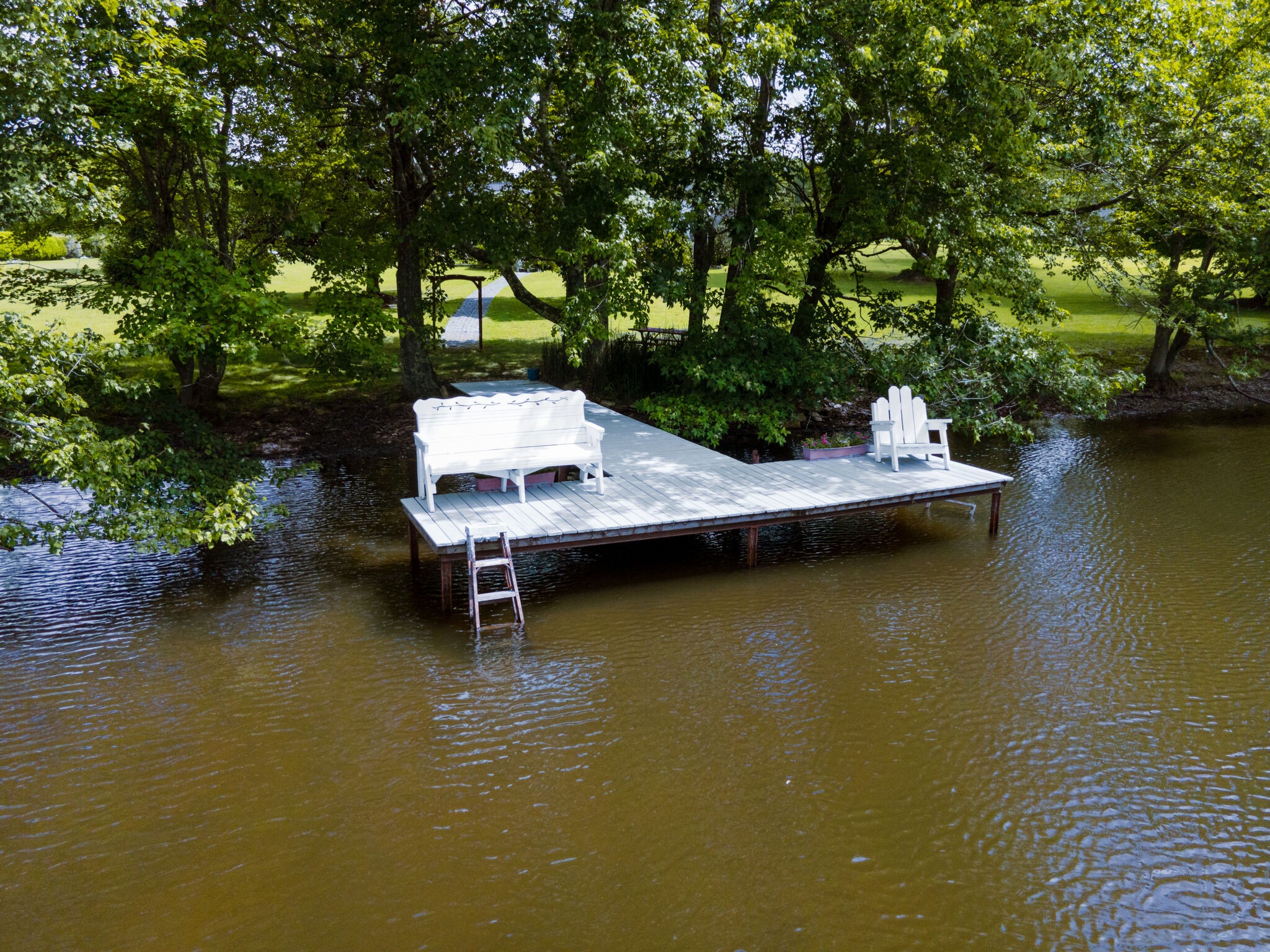 180 White Road Pulaski, TN 38478 - Photo 4 of 61 a view of a lake with houses