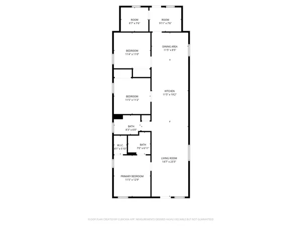 a picture of a bench in front of door