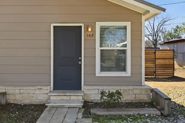 a front view of a house