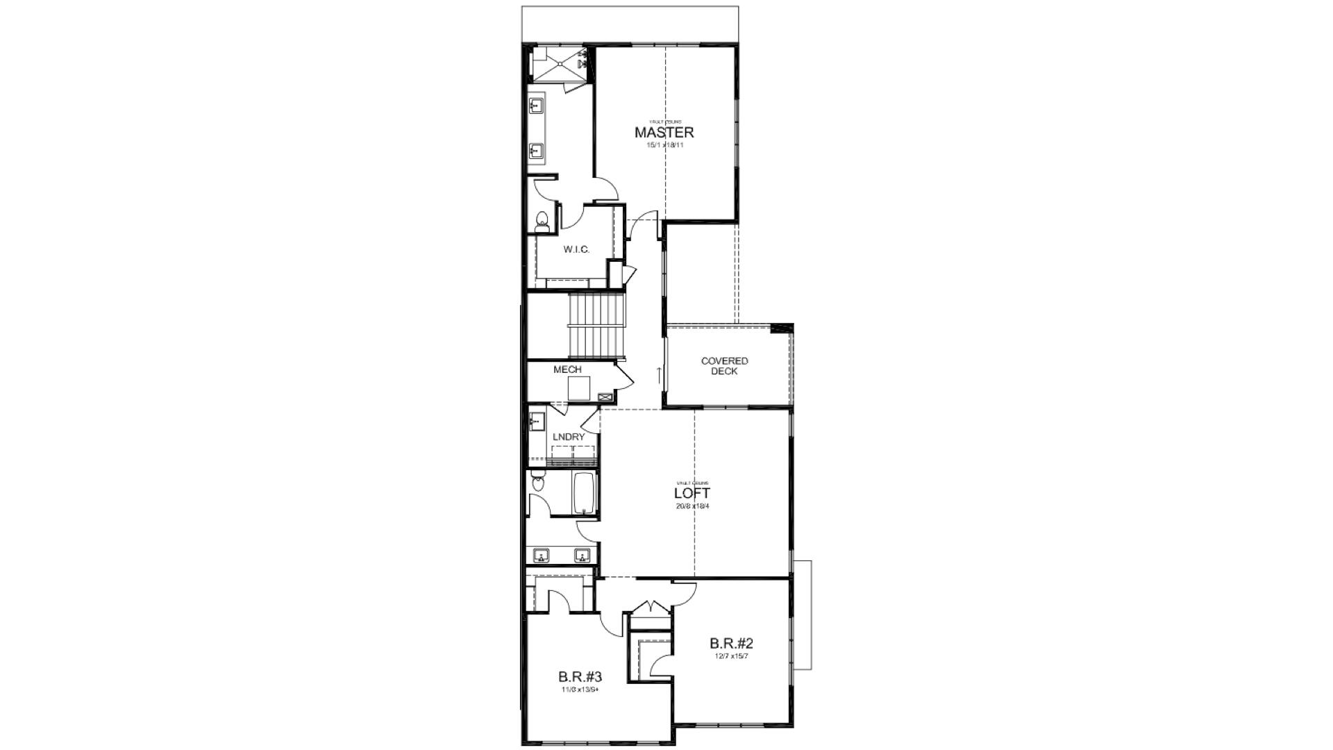1180 Northwest Skyline Ranch Road, Unit LOT 129 Bend, OR 97703 - Photo 42 of 42 Upper Floor Plan