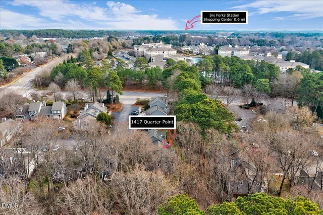 an aerial view of a city