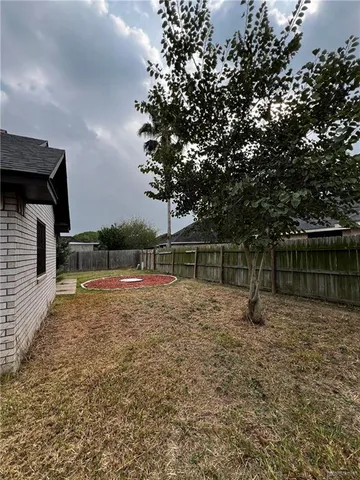 a backyard of a house