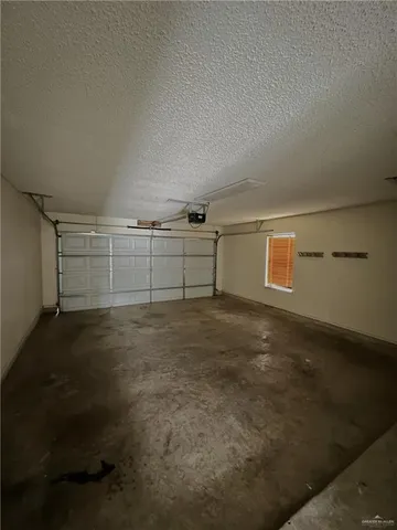 a view of a garage