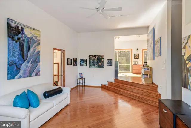 a house view with a seating space