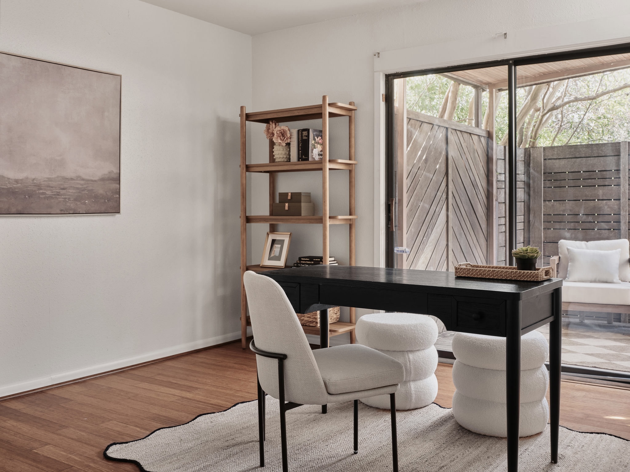 3416 Pecos Street, Unit B Austin, TX 78703 - Photo 15 of 23 Office space featuring wood finished floors and baseboards
