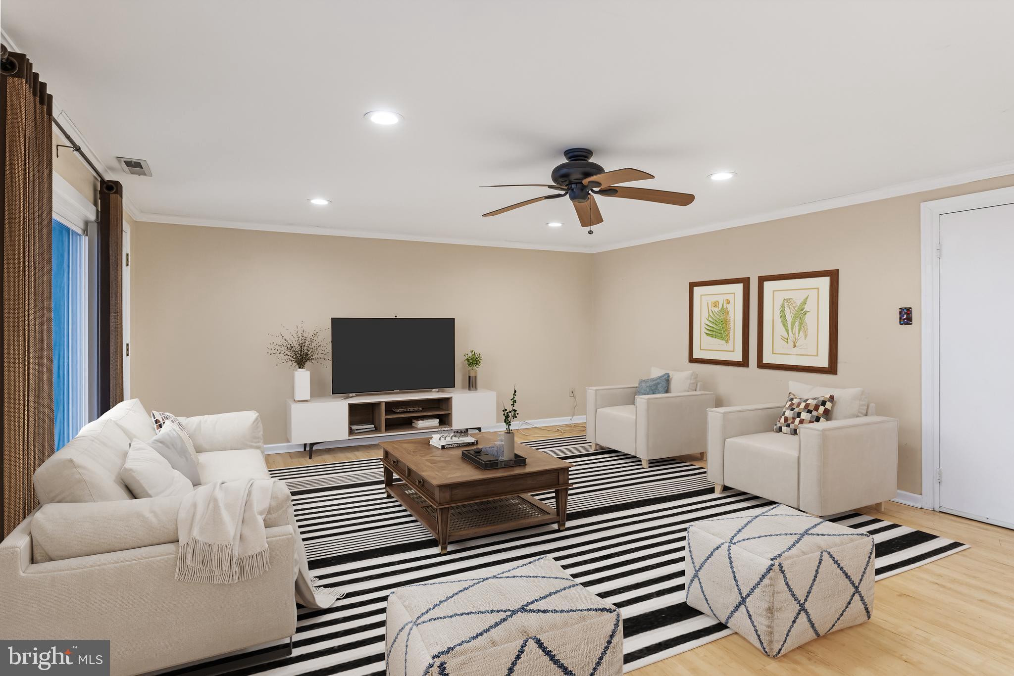 2802 Hunterdon Drive Cinnaminson, NJ 08077 - Photo 13 of 37 a living room with furniture and a flat screen tv