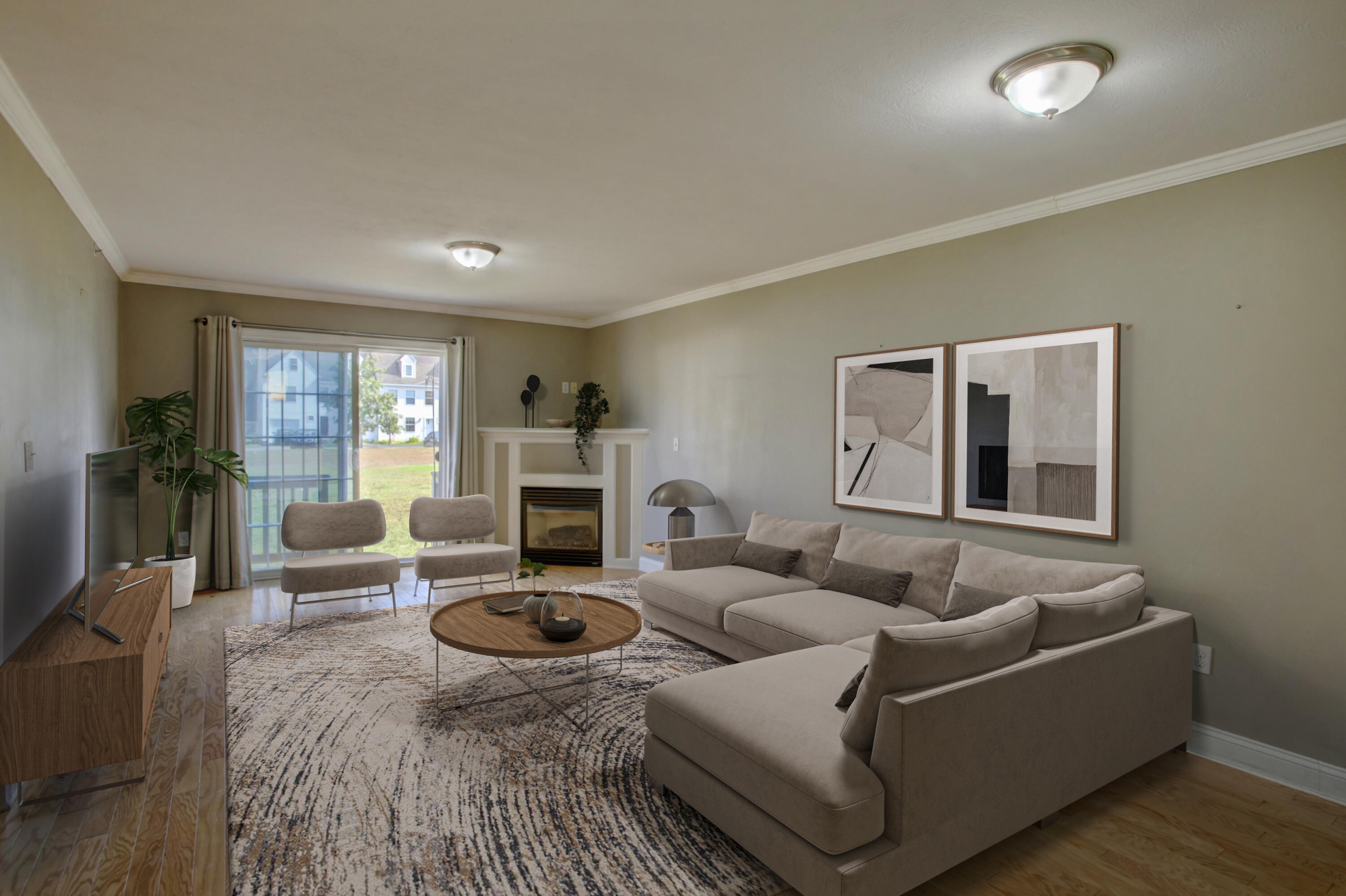 11 Smithwheel Road, Unit 32 Old Orchard Beach, ME 04064 - Photo 1 of 21 Virtually Staged: LR opens to deck