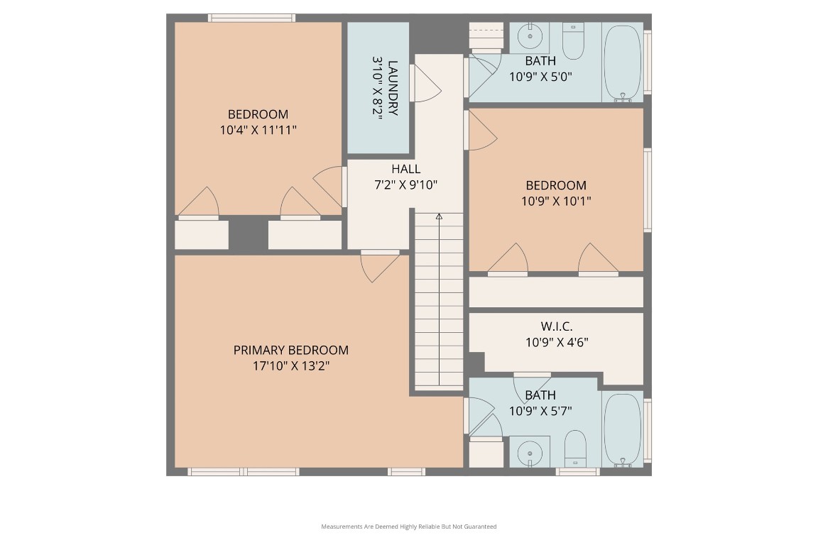 1427 Hade Falls Lane Houston, TX 77073 - Photo 30 of 31 Second Floor Floor Plan with Measurements