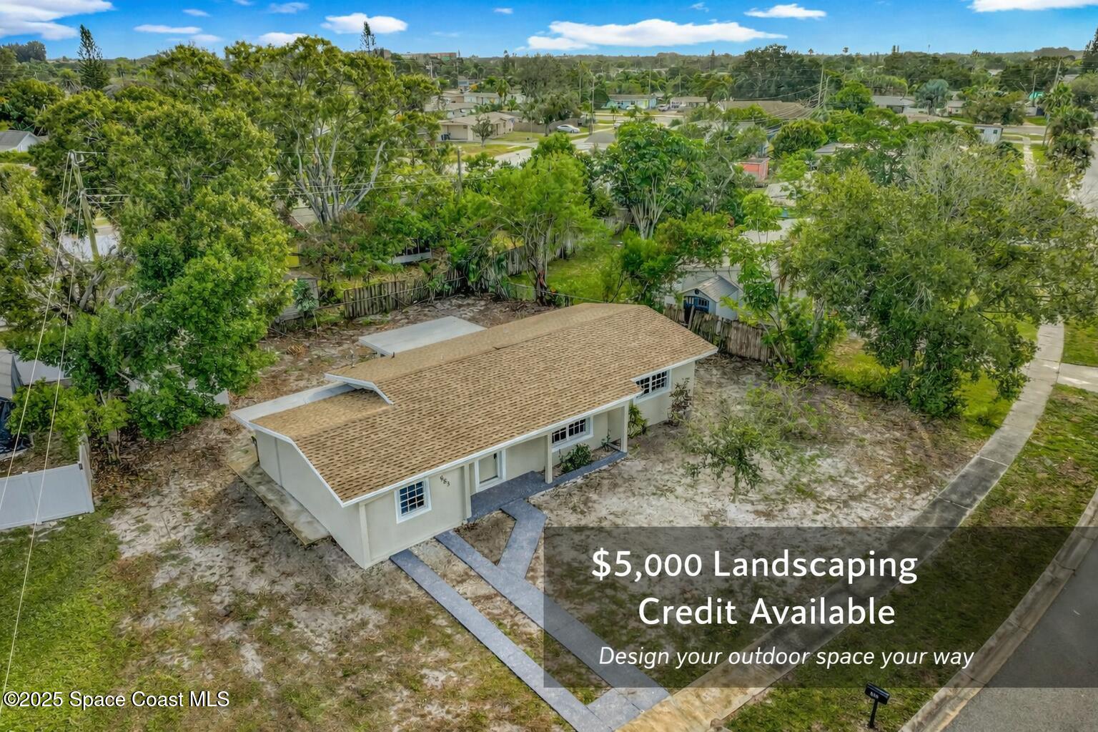 983 Vangi Lane Northeast Palm Bay, FL 32905 - Photo 35 of 35 Drone View