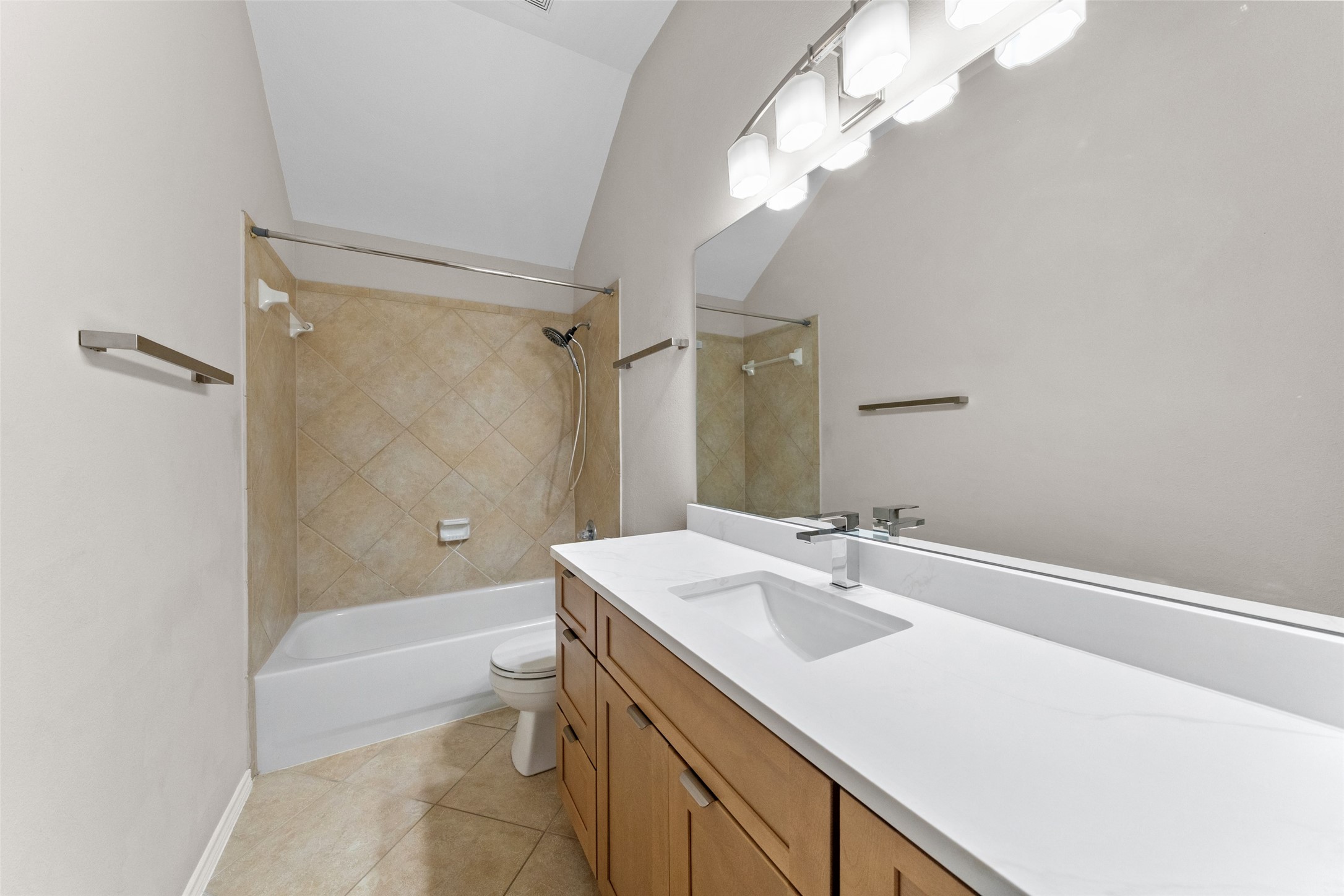 2443 Morgan Ridge Lane Spring, TX 77386 - Photo 23 of 26 a bathroom with a sink a toilet and shower