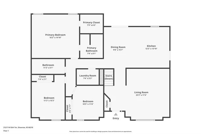 $424,000 | 21217 West 55th Terrace, Shawnee, KS 66218