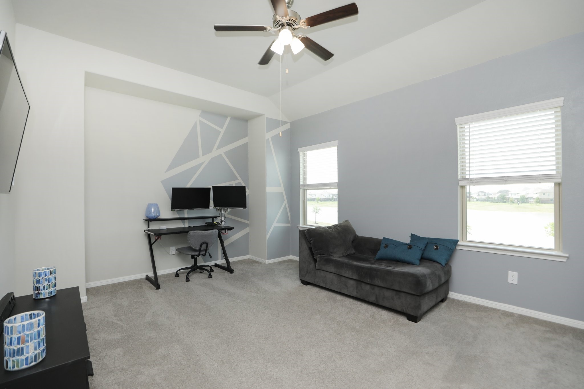 2401 Sequoia Grove Drive Rosharon, TX 77583 - Photo 23 of 39 UPSTAIRS DEN- this is another OVER SIZED ROOM. CUSTOM PAINT and CEILING FAN.