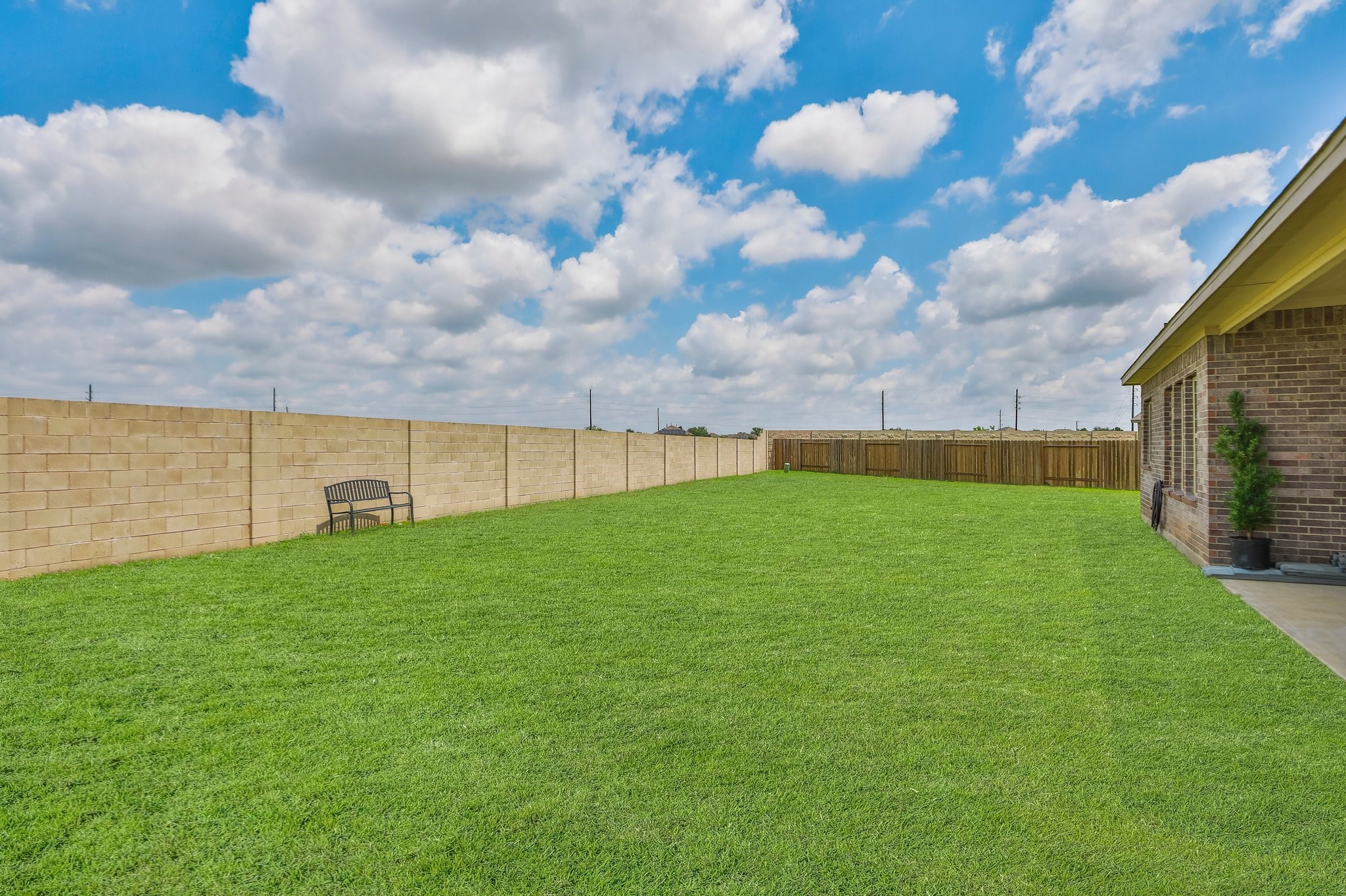 2401 Sequoia Grove Drive Rosharon, TX 77583 - Photo 31 of 39 10,000 PLUS SQUARE FOOT BACK YARD WITH COVERED ALL BRICK DECK AREA!