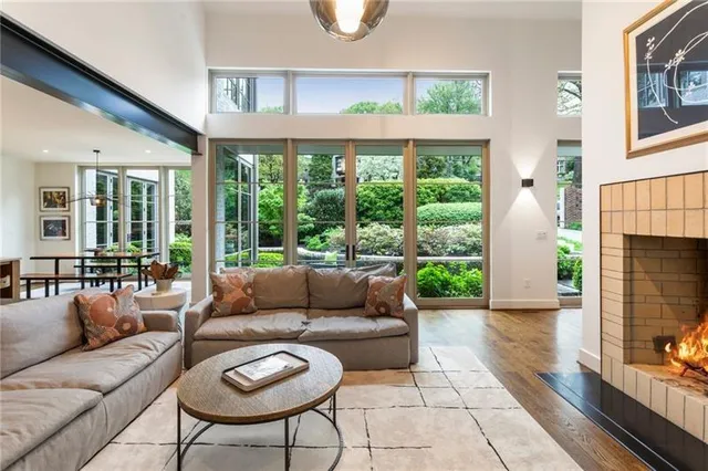 a white bath tub sitting in a bathroom