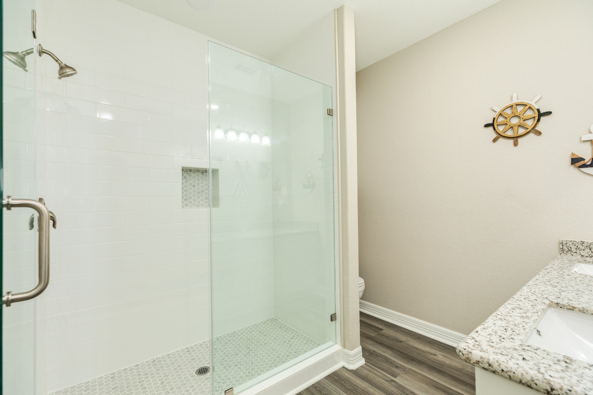 524 Thunder Road Surfside Beach, TX 77541 - Photo 19 of 26 Large walk-in shower
