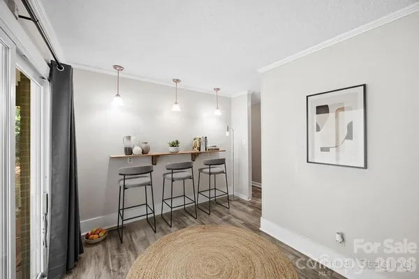 a bathroom with a white bath tub