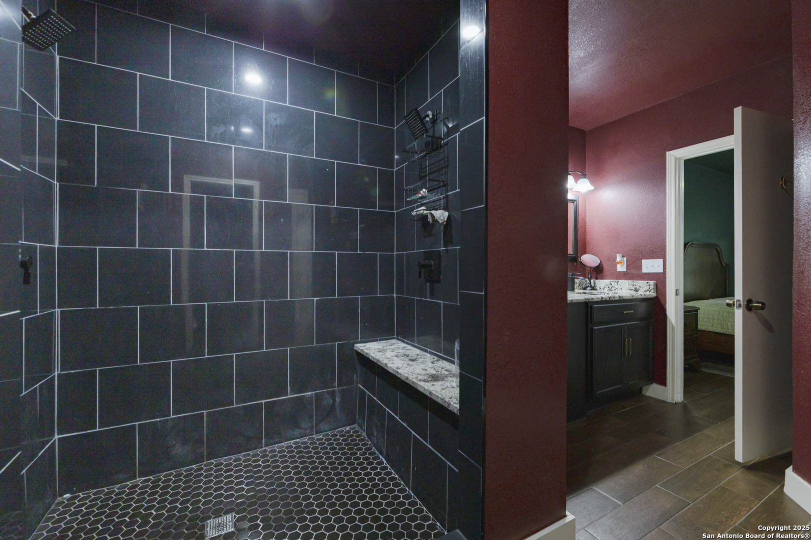 922 Hedgestone Drive San Antonio, TX 78258 - Photo 16 of 40 a bathroom with a shower