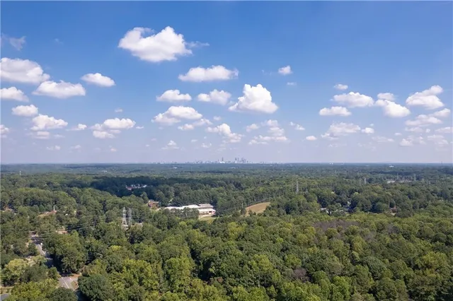an aerial view of a city