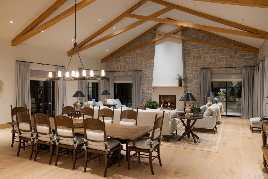 17845 Via De Fortuna Rancho Santa Fe, CA 92067 - Photo 16 of 45 a view of a dining room with furniture window and outside view