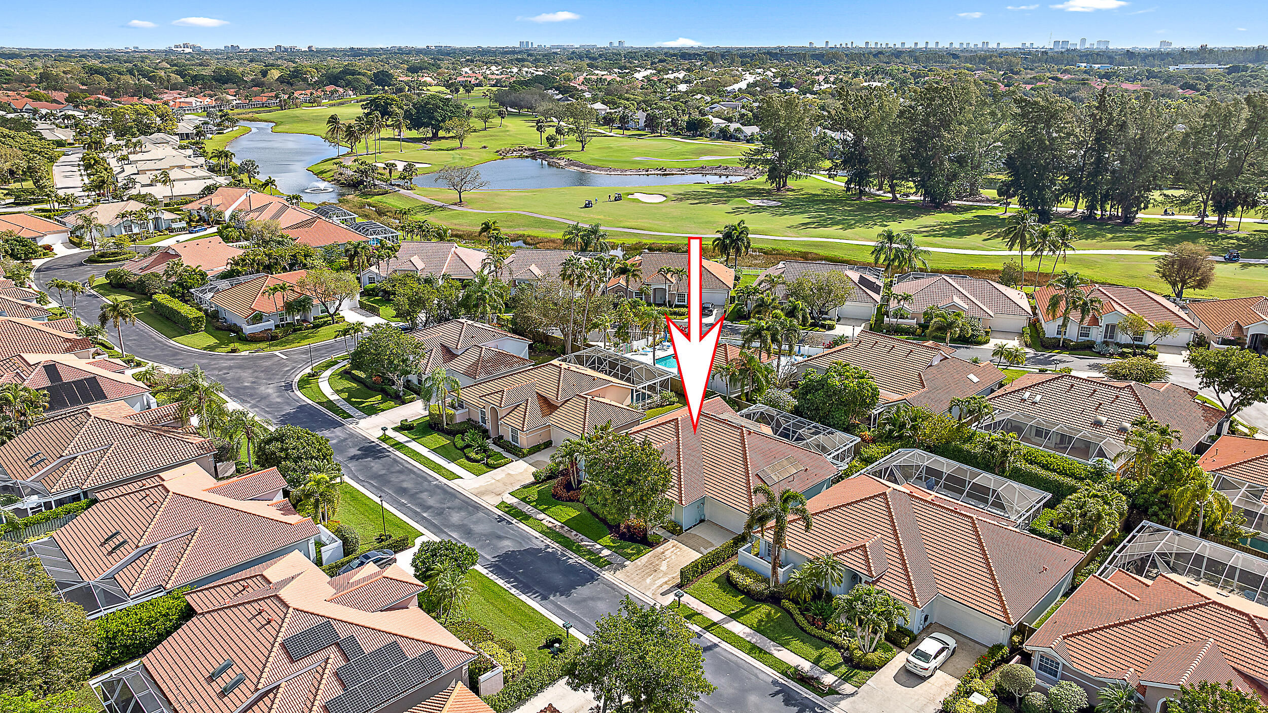 271 Eagleton Estates Boulevard Palm Beach Gardens, FL 33418 - Photo 31 of 37 an aerial view of a city with lots of residential buildings