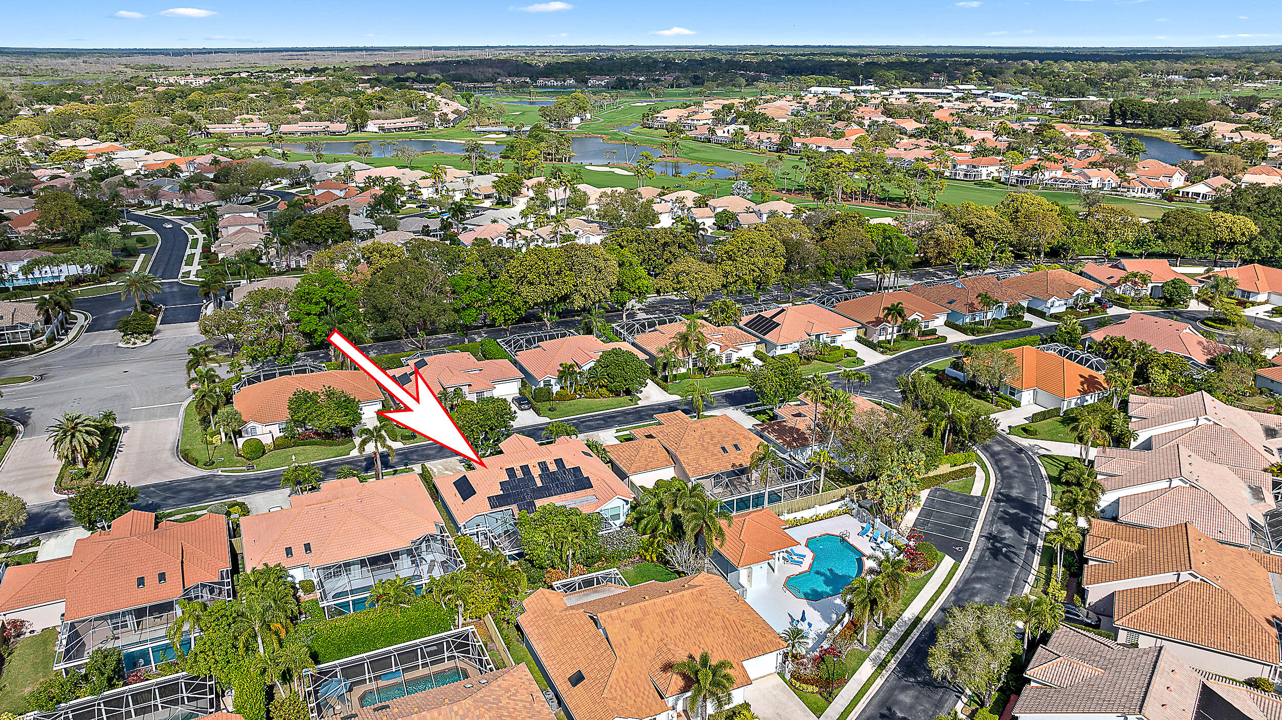 271 Eagleton Estates Boulevard Palm Beach Gardens, FL 33418 - Photo 34 of 37 an aerial view of residential houses with outdoor space