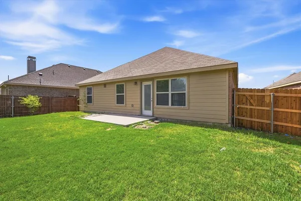 a backyard of a house