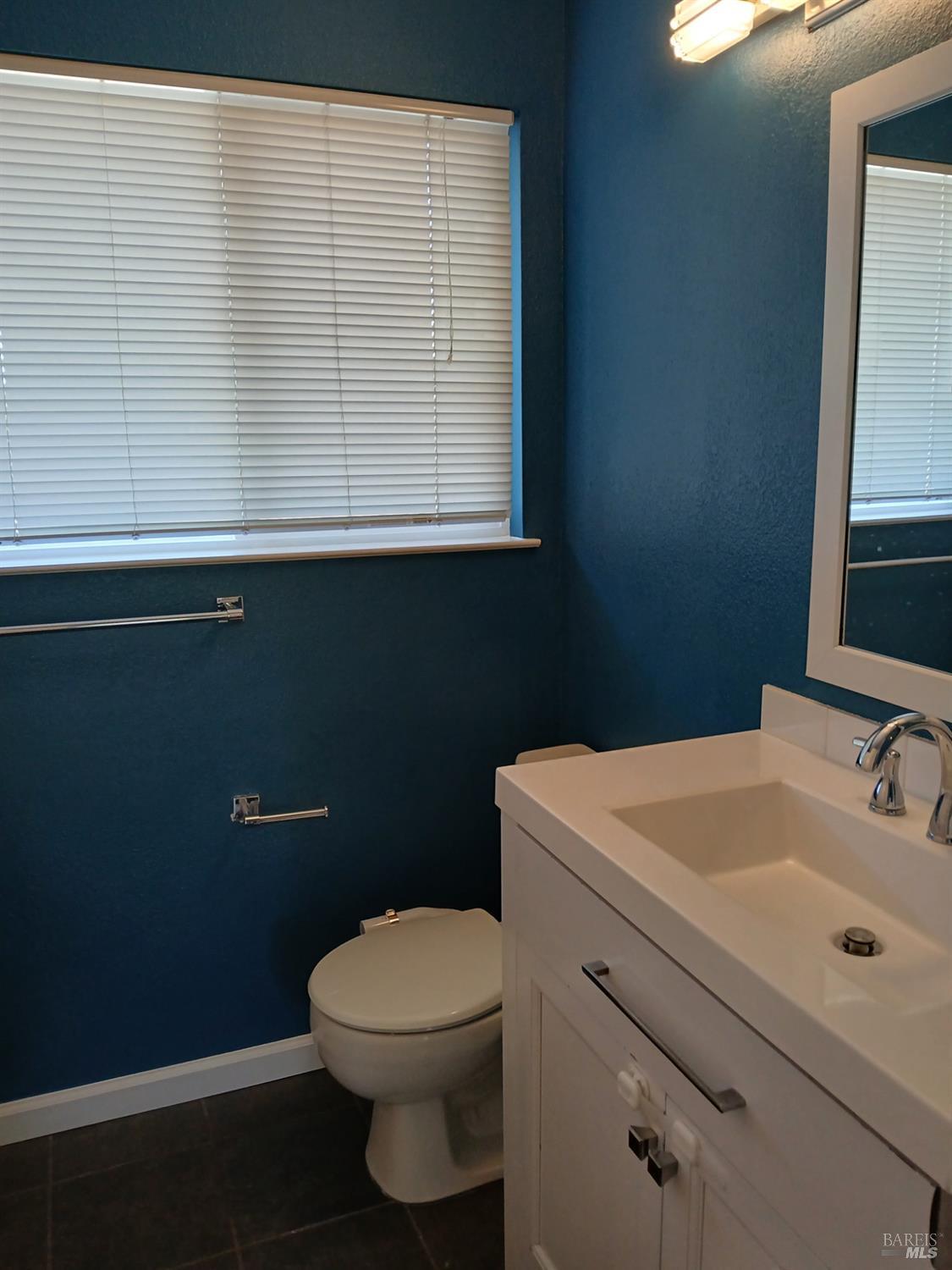 381 Wall Place Santa Rosa, CA 95401 - Photo 16 of 18 a bathroom with a sink a toilet and a mirror
