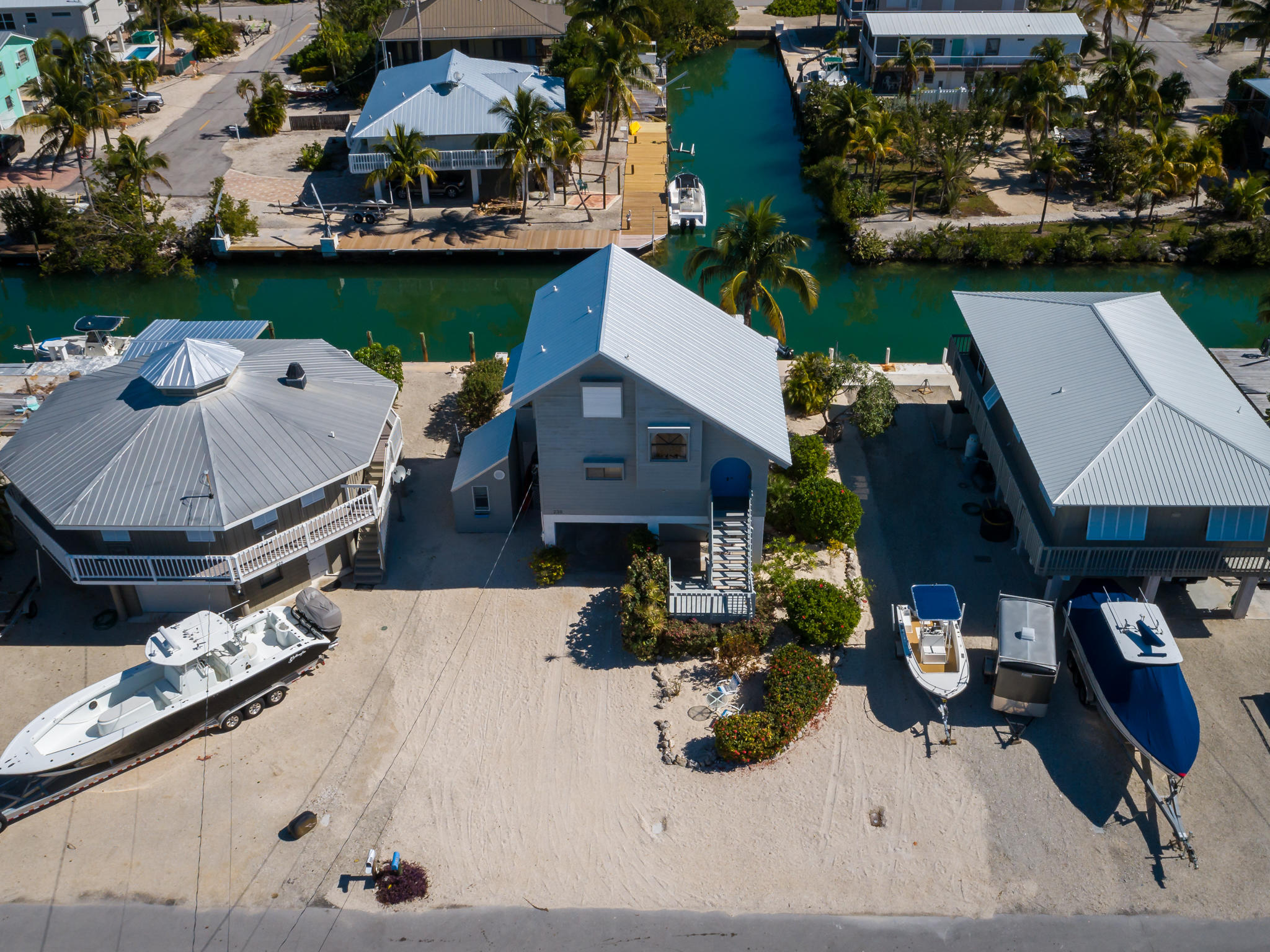 235 Blackbeard Road Summerland Key, FL 33042 - Photo 30 of 44 Aerial Front of House Looking East