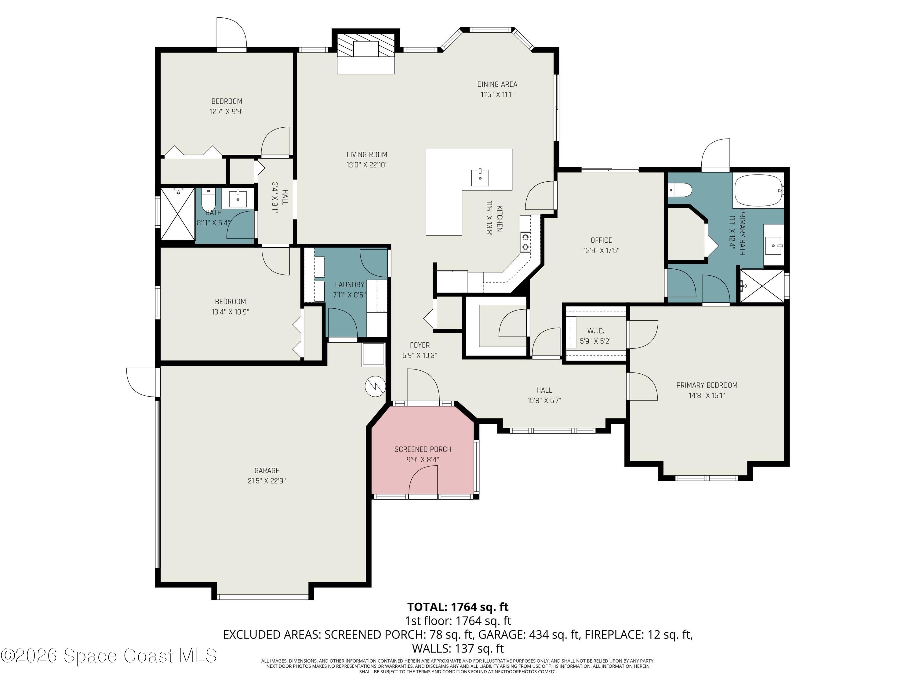 355 Lake View Lane Palm Bay, FL 32909 - Photo 48 of 49 355 Lake view Lane Floorplan
