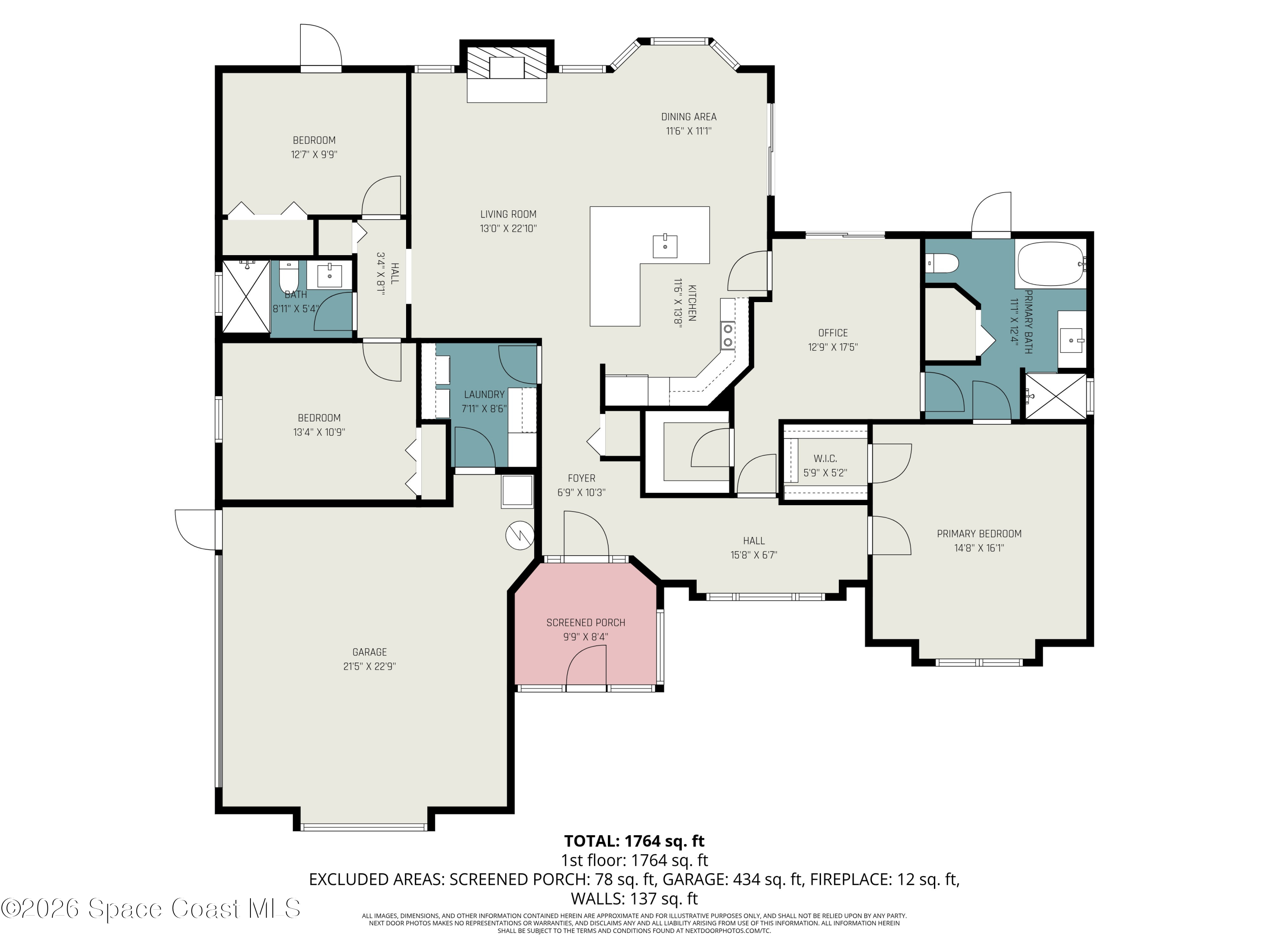 355 Lake View Lane Palm Bay, FL 32909 - Photo 49 of 49 355 Lake View Lane Floorplan