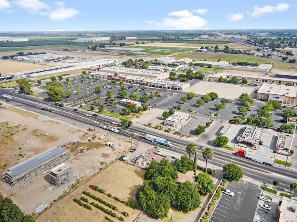 an aerial view of a city