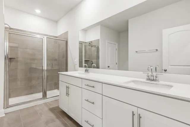 a house view with a garden space