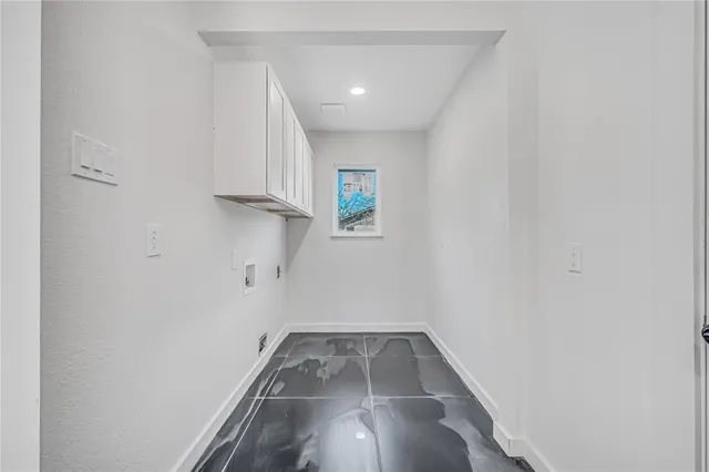 a view of a hallway with entryway