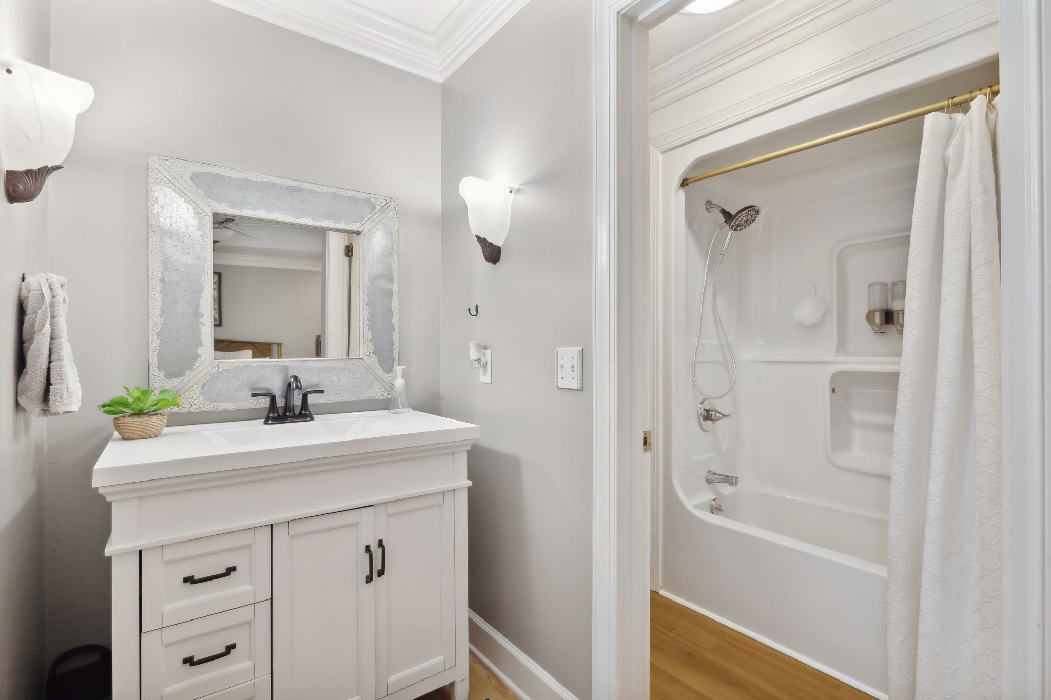 1985 Country View Chapmansboro, TN 37035 - Photo 43 of 88 a bathroom with a sink a vanity and a mirror