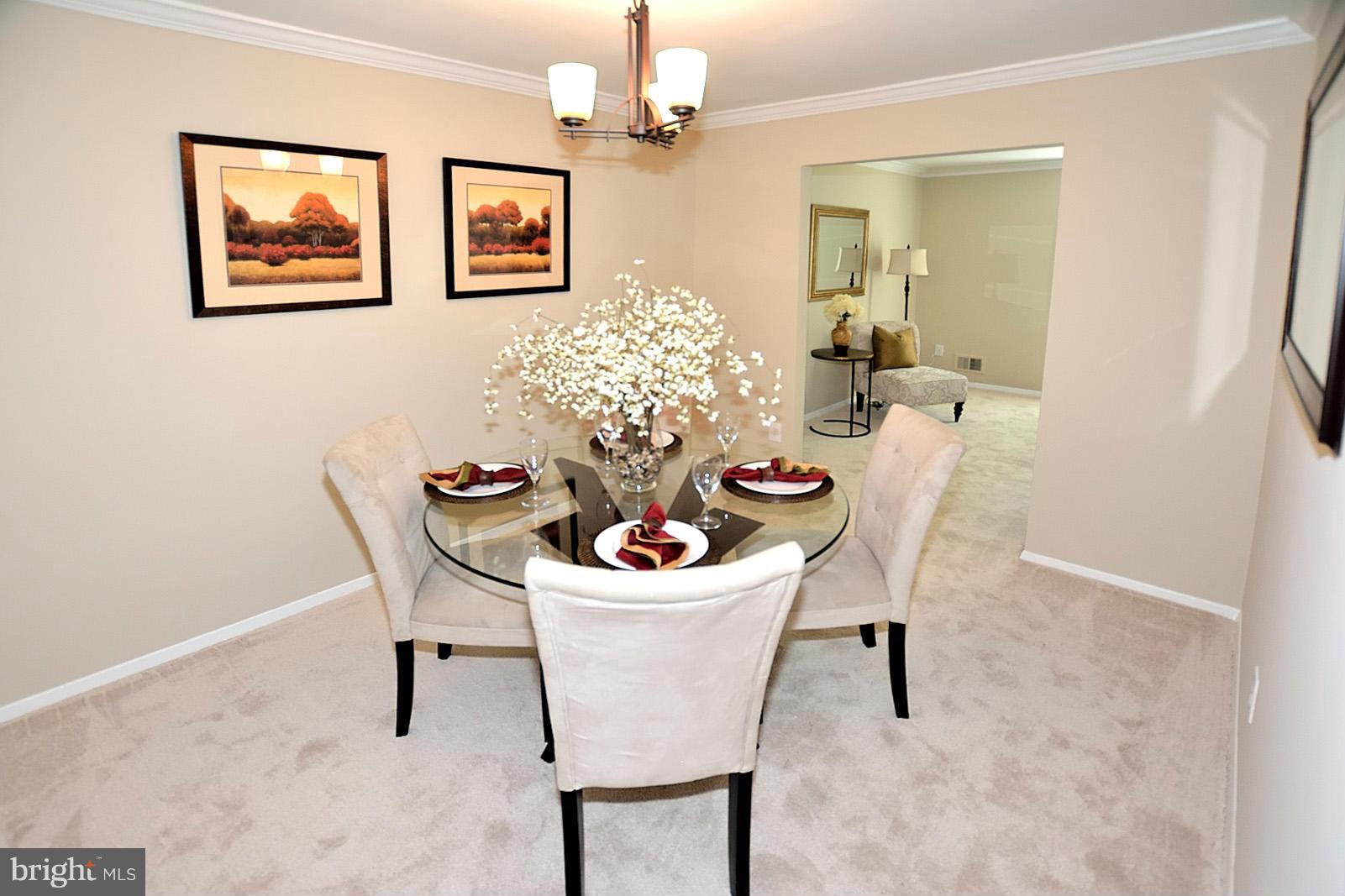 11936 Travistock Court Reston, VA 20191 - Photo 4 of 30 Newly installed carpeting in dining room