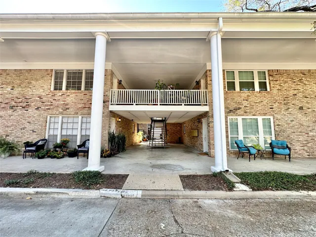 a view of a house with a patio