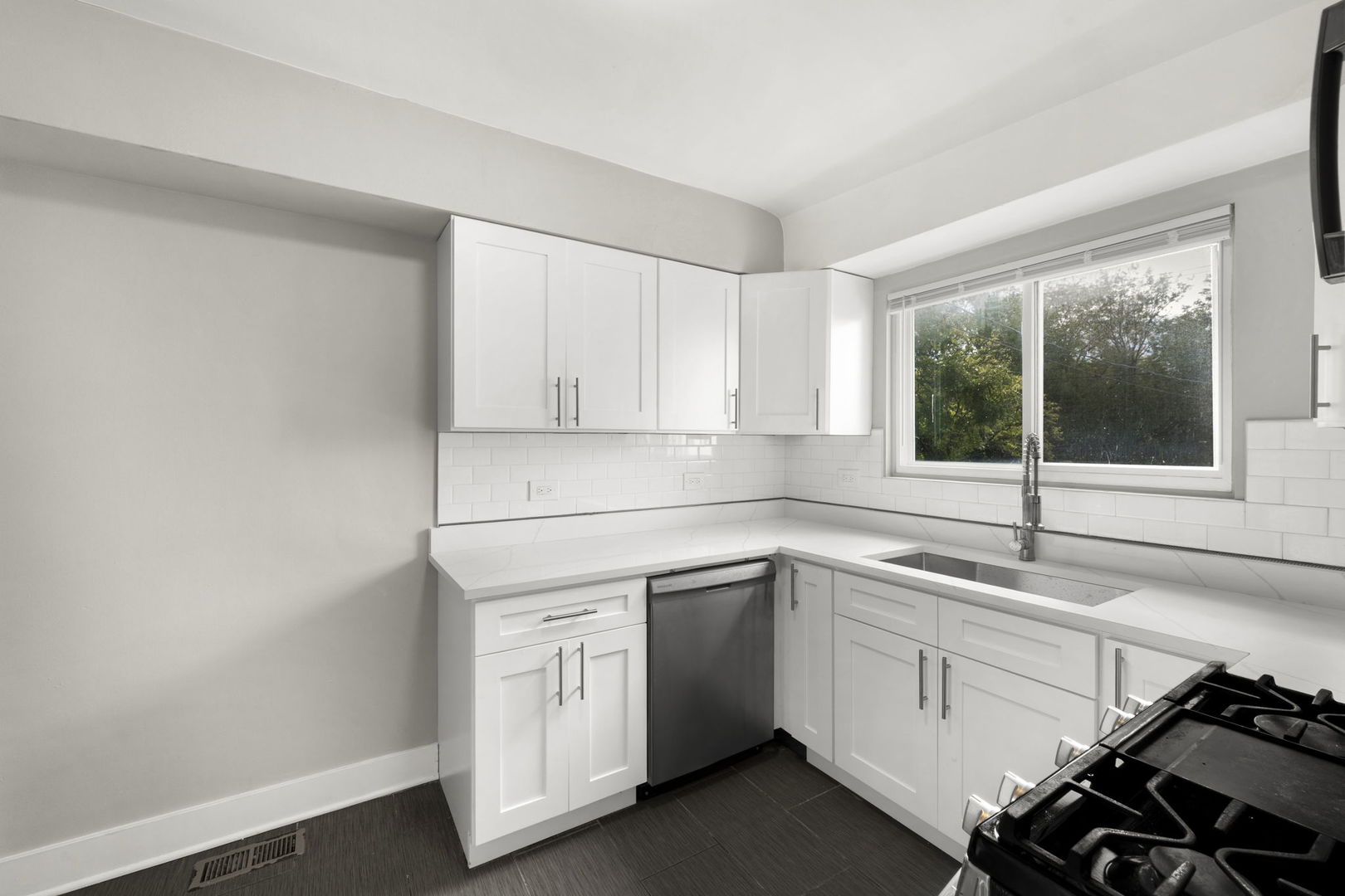 3540 Bernice Road Lansing, IL 60438 - Photo 4 of 17 a kitchen with a sink and cabinets
