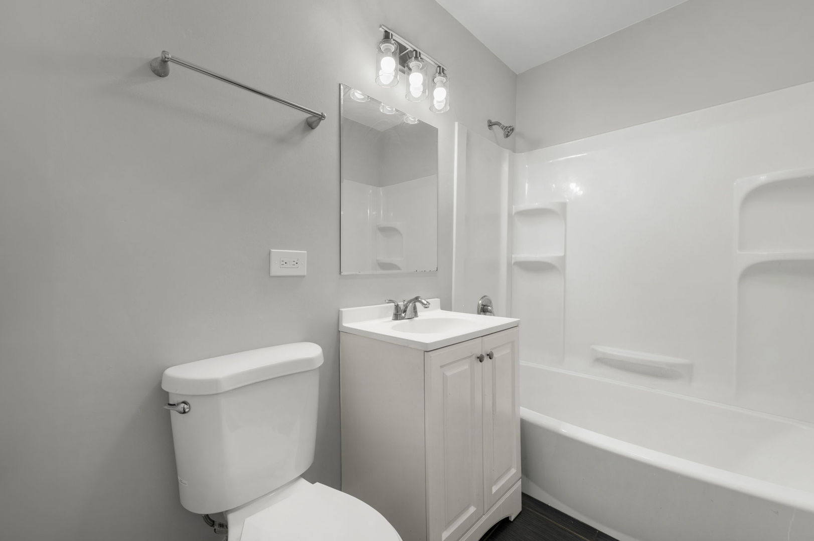 3540 Bernice Road Lansing, IL 60438 - Photo 7 of 17 a bathroom with a sink toilet tub and shower