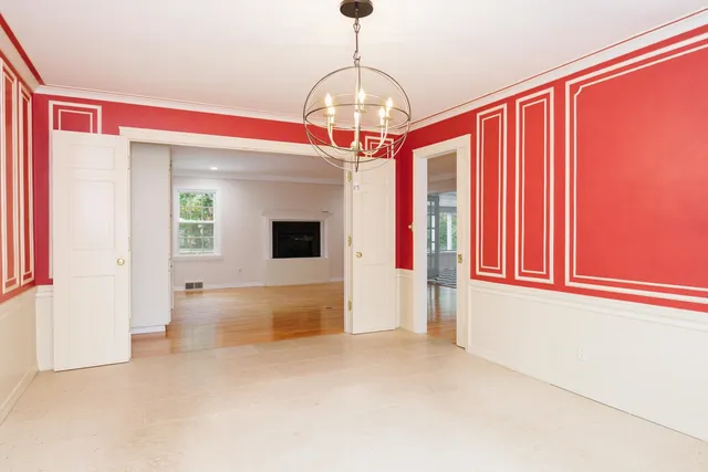 a black and white checkered floor