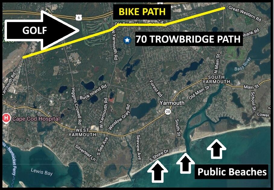 70 Trowbridge Path West Yarmouth, MA 02673 - Photo 2 of 69 a sign that is on the side of a street