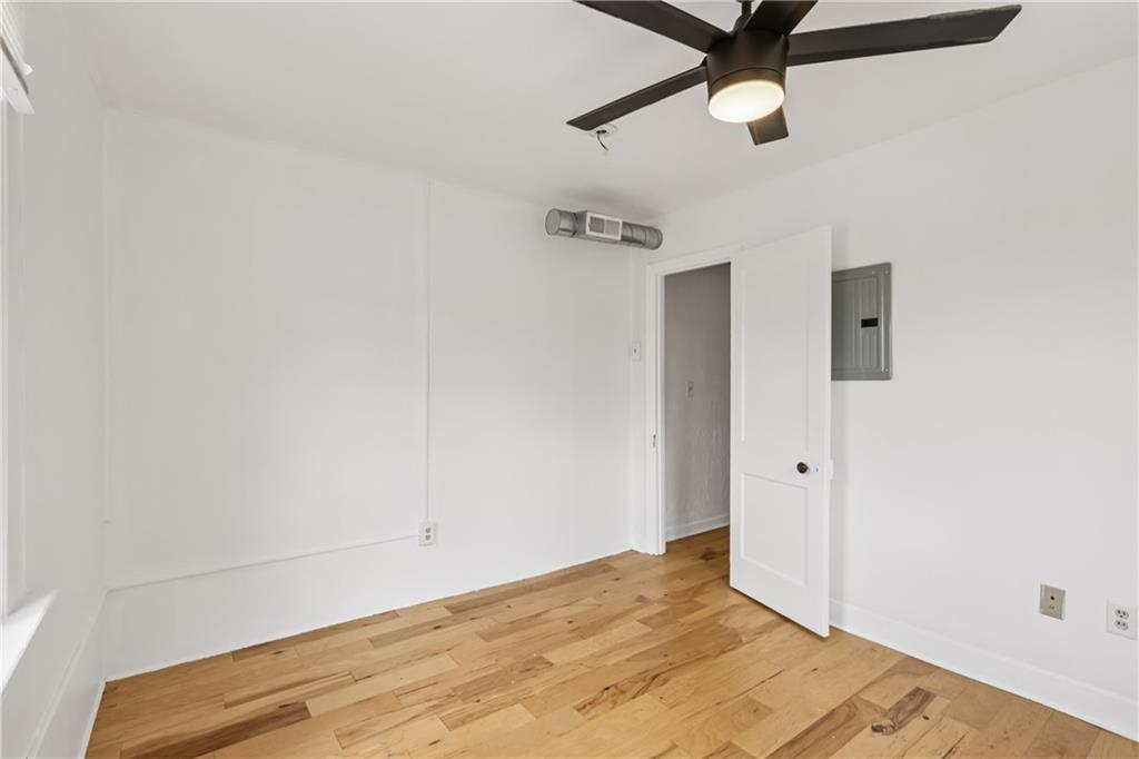 4723 Butler Street Pittsburgh, PA 15201 - Photo 27 of 47 a view of a room with a ceiling fan
