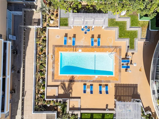 a view of outdoor space and swimming pool