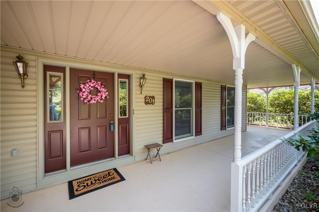 201 Ruth Road Bath, PA 18014 - Photo 2 of 49 a view of an entryway with a door