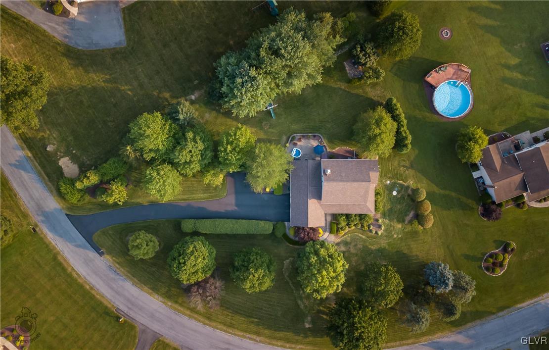 201 Ruth Road Bath, PA 18014 - Photo 45 of 49 an aerial view of a house having yard