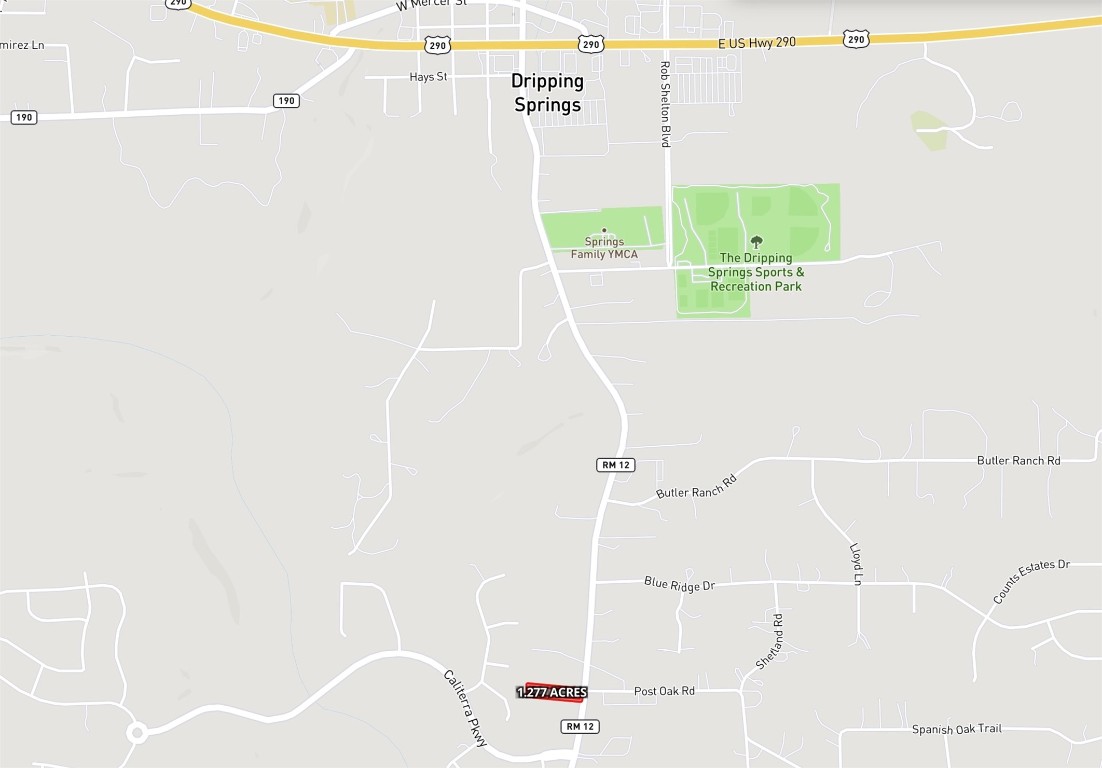 12 Ranch Road 12 Dripping Springs, TX 78620 - Photo 2 of 6 Map of property with streets / nearby areas