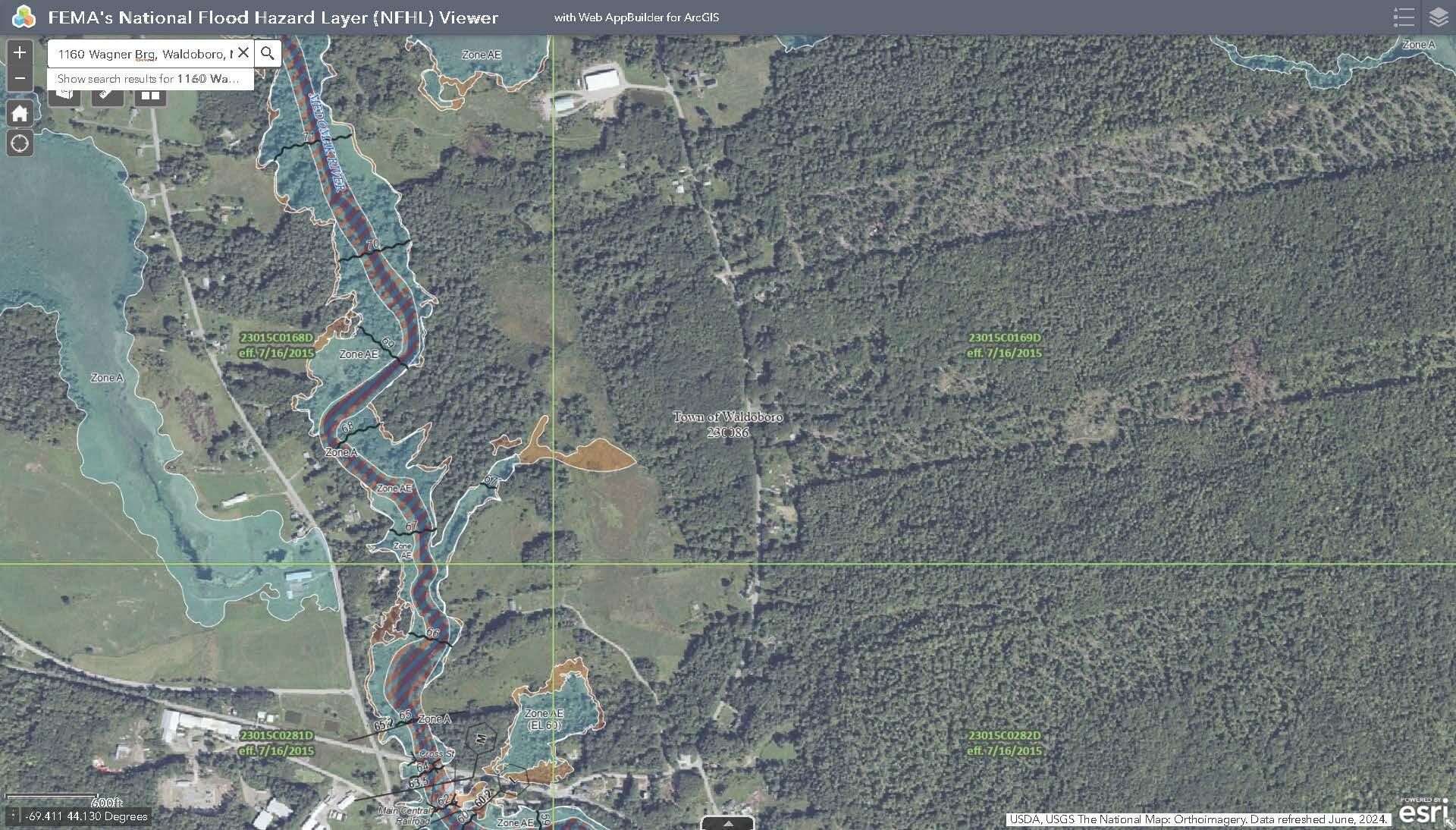 0 Wagner Bridge Road Waldoboro, ME 04572 - Photo 3 of 5 FEMA's National Flood Hazard Layer (NFHL