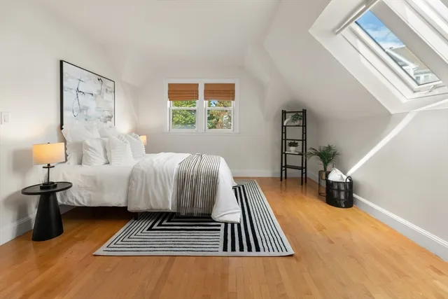 a view of balcony with furniture