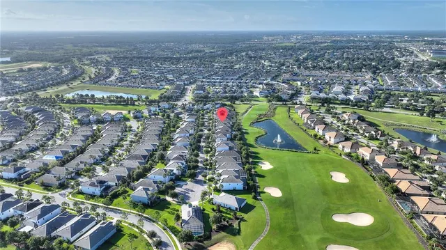 an aerial view of a city